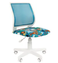 Детское кресло Kids 112 Россия ткань зоопарк/TW-34 белый пластик