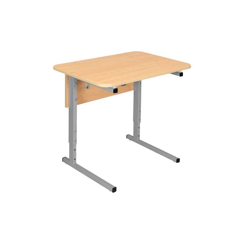 Стол-парта 1-местный регулируемый СУТ.54, 600х500х520-640 мм, рост 2-4, серый каркас, ЛДСП клён главное фото