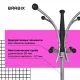 Вешалка-стойка  "CR-848" на мраморном диске, металл, 4+3 крючка, цвет коричневый, 606435. Фото товара с разных ракурсов.