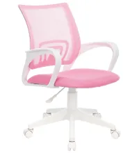 Кресло Бюрократ CH-W695NLT розовый TW-06A TW-13A сетка/ткань крестовина пластик пластик белый