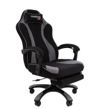 Игровое кресло Chairman Драйв 35 Россия текстиль черно-серый