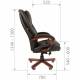 Кресло руководителя Сhairman 408, кожа+PU, коричневое. Фото товара с разных ракурсов.